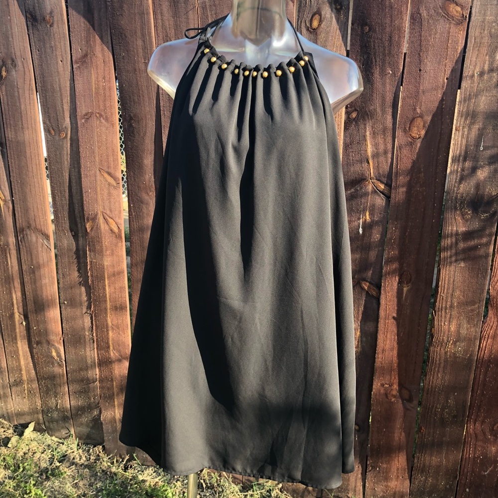 GUESS Tunic Dress Halter Open Back - Picture 7 of 7